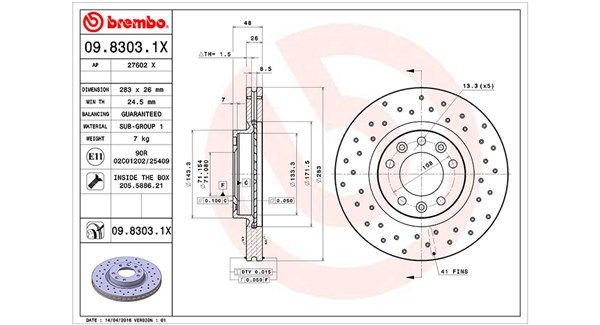 MAGNETI MARELLI Тормозной диск 360406041402